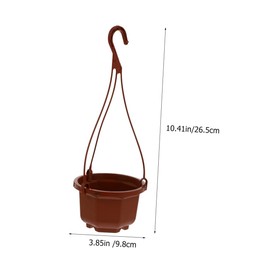 Sosoport 12 Sets Hanging Flower Pots Plastic Indoor Planters with Hooks for Succulents and Herbs Versatile Decor for Home Office Garden and More