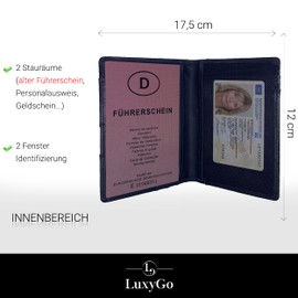 Card Holder for Men and Women - Slim Wallet Compact Biifold - Small Wallet - Credit Cards with RFID/NFC Protection - Blocker Card - Credit Card Holder with 9 Compartments - Card Case Minimalist,