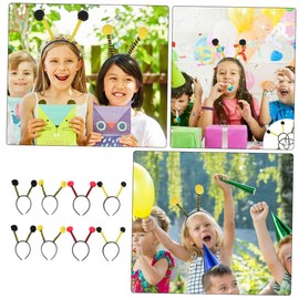 [TOVINANNA] 8pcs Gorgeous Headbands Ladybug Hair Hoop Antenna Hair Band Novelty Headband Bee Headband for Party Alien Head Costume Cloth