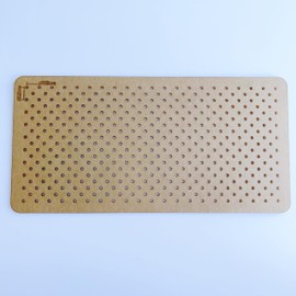 Acrylic Sashiko Stencil, Embroidery Pattern Template, Quilting Stencil Tool, Points or Straight Lines Pattern (5 mm Triangular Points)