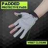 HLDD HANDLANDY Work Gloves Men - 3 Fingerless Work Gloves