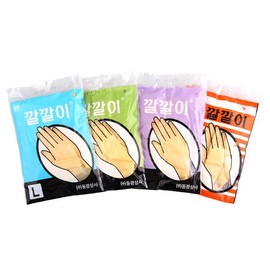 Dongkwang Gloves, Knitted Latex Rubber, Beauty Dyeing Sanitary Gloves / 동광 장갑 깔깔이 라텍스 고무 미용 염색 위생 장갑