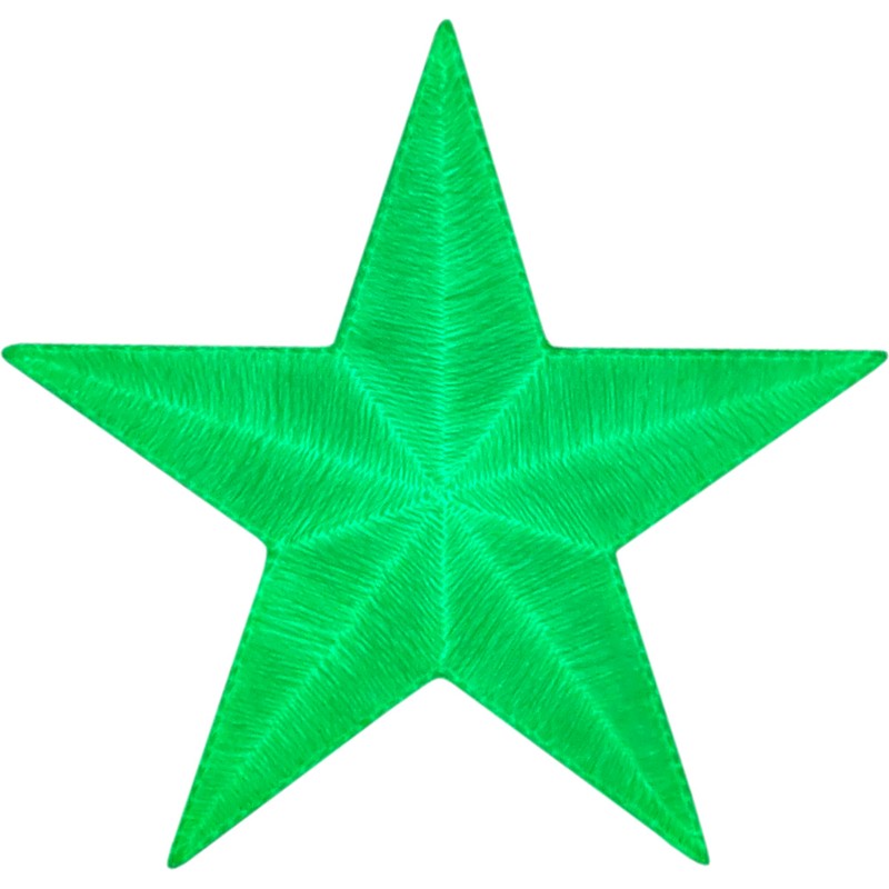 Glow in The Dark Star - Embroidered Iron On Patch