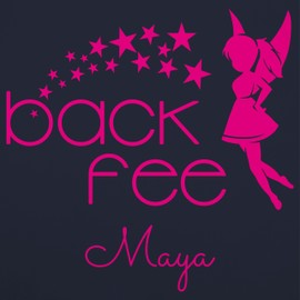 Geschenk mit Namen personalisiert by Shirtracer - Children's Apron for Boys and Girls - Baking Apron - Back Fairy Backfee, 4 Navy Blue