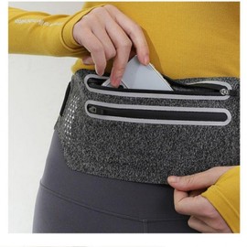 Waterproof Sports Running Belt & Hip Pack for Travel, Hiking, Exercise Waist Black