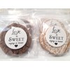 1.9 Inch Love is Sweet Enjoy a Treat Stickers Wedding