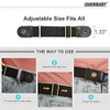 LEACOOLKEY No Buckle Stretch Belt for Women/Men—2 Pack Elastic Invisible