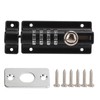 Combination Latch Lock 4 Digit Black Anti Theft Waterproof for