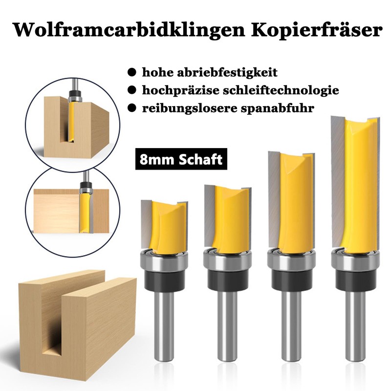 Bestgle Pack of 4 Copy Cutters Flush Cutter 8 mm