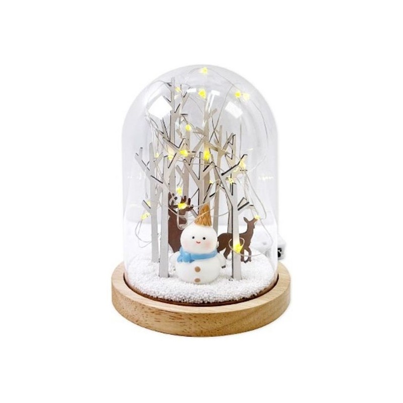 Making a Birch Winter Forest Acrylic Dome - 1-Person Crafting