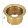 Lonsince Extended Garbage Disposal Flange for Kitchen Sink,Gold Sink Flange,Deep