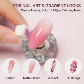 9 Neutral Colors Patting Gel Polish Palette for Ombre Nail Art