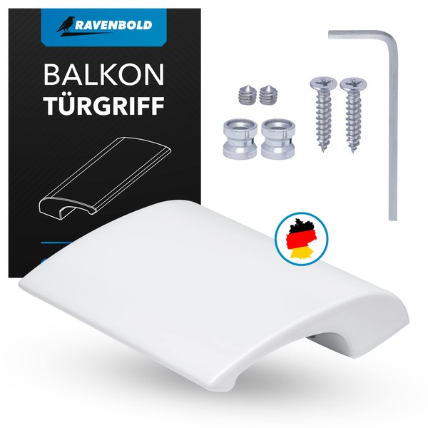 RAVENBOLD Balcony Door Handle for Outdoor Use, Extremely Stable Patio