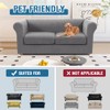 H.VERSAILTEX 3 Pieces Stretch Couch Cover Traditional Chesterfield Loveseat Covers