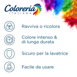 Coloreria Italiana Grey Colorante Tessuti E Vestiti In Lavatrice, Rosa Romantico, 1 Confezione