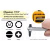 Chapman #7331 ORANGE SAE + Metric Allen Hex Screwdriver Bit