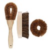 Natural Elements Eco-Friendly Coconut Cleaning Brush Set, 3 Pieces, Display