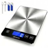 Food Scale, 33lb Digital Kitchen Scale, Stainless Steel Waterproof, 1g/0.05oz