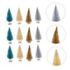 SHOWERORO Artificial Mini Christmas Trees Vivid Pine Trees Desktop Ornaments