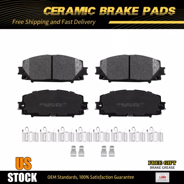 ACB ZONE Front Ceramic Brake Pads for CT200h Toyota Corolla