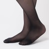 Gunze SABRINA Women's Stockings, Warm Specifications, W Heating, Reinforced Toes,