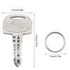 XYQMLY 5 Pcs 601 Ignition Key, Heavy Duty, Stainless Steel,