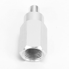 BRDI Coolant Temperature Sensor Adapter,Water Temp Sensor Adapter M12x1.5 To 1/2in NPT Silver Wear Resistant Replacement for LS Series Engines for Car Adaptations