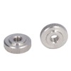 Knurled Thumb Nut 304 Stainless Steel Knurled Flat Head Through