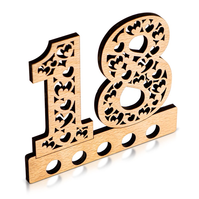 DARO Design - 18th Birthday Money Gift Wooden 18th Anniversary