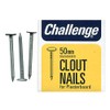 Clout Plasterboard Nails 50mm (225G), External Length 50mm, Nail Material