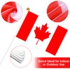 AhfuLife Small Canada Flags for Canada Decoration, Pack of 15