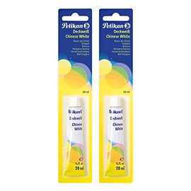 Pelikan 732/7/1/B Opaque White 1 Tube, 20 ml (2 Tubes/Opaque White)