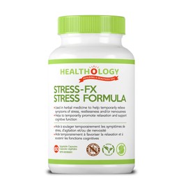 Healthology STRESS-FX | Stress Relief & Anti Anxiety Supplement With L-Theanine, Rhodiola Root Extract, GABA, Schisandra, Skullcap Herb, Ashwagandha Root Extract | Helps Releive Anxiety