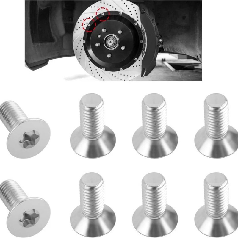 NoBrand 8PCS Brake Rotor Screws, Brake Rotors Front and Rear