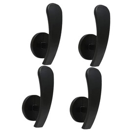 4 Piezas Ganchos De Cortina De Metal para Sujetar Cortinas con Soporte Montado En Pared Accesorios De Aluminio De 2.6X1.1 Pulgadas para Cortinas De Tela En Hogar Y Oficina