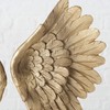 WHW Whole House Worlds Angel Wings Figurine, Antique Golden Gilt,