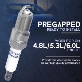 TICANEE Iridium Spark Plugs and Wires Set for Chevy 5.3L Silverado 1500 Suburban Avalanche Tahoe 4.8L 6.0L, 41-110 Spark Plugs Compatible with GMC Yukon Sierra 12621258