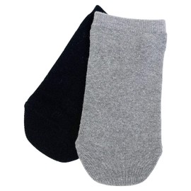 Gypsum Footed Half Socks Mixed Black & Grey (1 Each) Toe Half Size