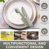 2 in 1 Camping Eating Utensils Set, Respectivem Portable Detachable