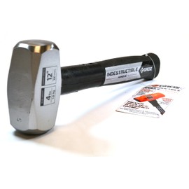 Groz 34551 12" Indestructible Striking Hammer, 4 lb, Soft 30 HRC