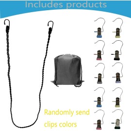 Pmsanzay Retractable Portable Clothesline for Travel and Home, Tri-Braided Cord...