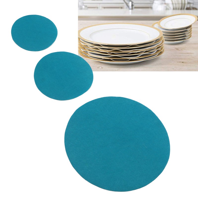 48Pcs Felt Plate Dividers 3 Sizes Thick Soft Washable Foldable