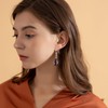JDONL Funny Simulation Resin Coffee Bean Drop Dangle Earrings for