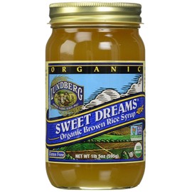 Lundberg Family Farms - Organic Sweet Dreams Brown Rice Syrup, Substitute Sweetener, Replaces Sugar, Honey, Corn Syrup, Non-GMO, Gluten-Free, USDA Certified Organic, Vegan, Kosher (21 oz)