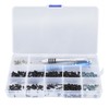 205 Pieces RC Repair Tools Round Flat Head Screws Bearings