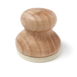 Artway Wooden Hand Held Printmaking Baren, Brown, 53mm