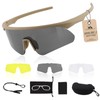 ToopMount Shooting Glasses, Tactical Eyewear with 3 Lens & Adjustable