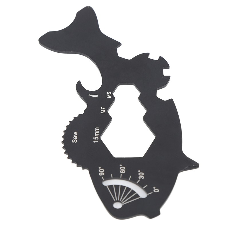 Multitool Card 15 in 1 Multifunctional Fish Shape Credit Card