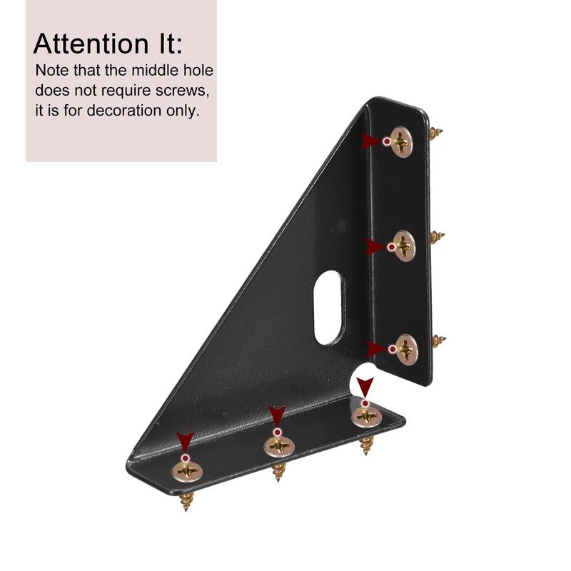 sourcing map 4Pcs Angle Corner Brackets 86mm x 86mm, Cold