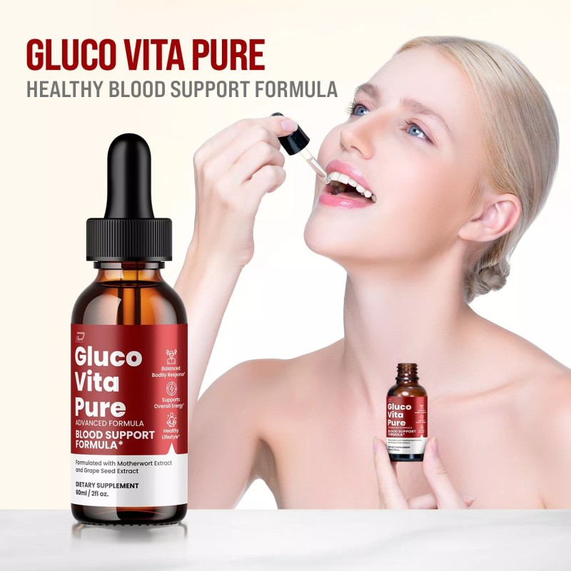 Gluco Vita Pure (3 Pack) Gluco Vita Pure Drops Healthy